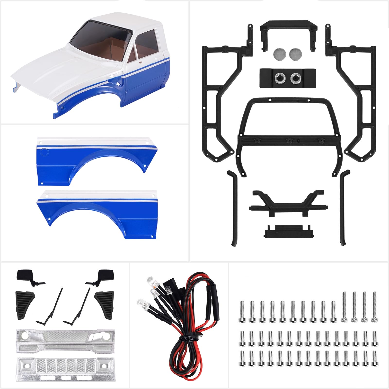 Amazon.com: INJORA IR60 Pickup Hard Body Shell for TRX4M Defender